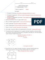 Genetics Test Review KEY