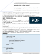 Exercices Corrigés Python (Série 7) : Exercice 1