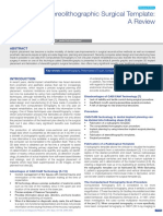 Stereolithographic Surgical Template: A Review: Abst T