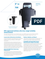 Filtertrak 660 SC Laser Nephelometer: Epa-Approved Method, Ultra Low-Range Turbidity Measurement