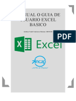 Manual o Guia de Usuario Excel Basico