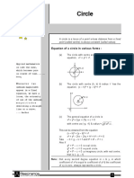 Circle: Equation of A Circle in Various Forms