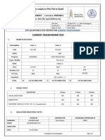 Current Transformer Test: Power Supply To Plot P18 at Zayed Military City D108337 SWH38A1