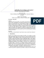 Institutional Quality Tax Avoidance and Analysts' Forecast International Evidence (First Draft) 1 May 2019