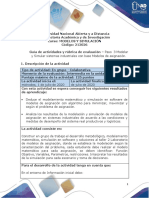 Guía de Actividades y Rúbrica de Evaluación - Unidad 2 - Paso 3 - Modelar y Simular Sistemas Industriales Con Base en Modelos de Asignación