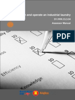 Maintain and Operate An Industrial Laundry: D1.HHK - CL3.04 Assessor Manual