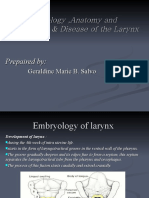 Embryology, Anatomy and Physiology & Disease of The Larynx