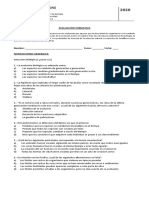 Evaluación Formativa Evolución y Biodiversidad