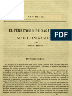 El Territorio de Magallanes I Su Colonizacion JULIO DE 1855 PDF