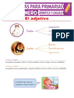 Aprendiendo Sobre El Adjetivo para Primer Grado de Primaria