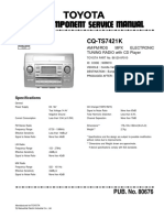 Radio Samoch - cqts7421K Toyota Panasonic Matsushita Cq-ts7421k Toyota