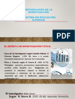 El Espíritu de Investigación y Ética