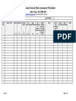 ISMS Risk Assessment Worksheet