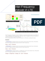 A4 Inter-Frequency Handover in LTE: Details