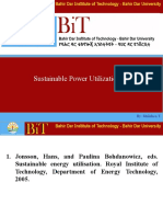 Sustainable Power Utilization