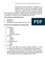 Labor Law Labor Standards Women Workers Anti-Sexual Harassment Act