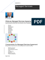 Sample Managed Services Agreement