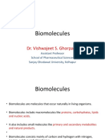 Biomolecules: Dr. Vishwajeet S. Ghorpade