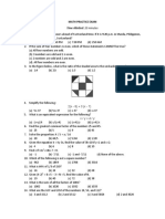 Practice Exam Math 7