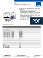 SCO1603PMB: Make Before Break Changeover Switch External Handle 160A 3P Catalogue No