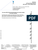 SD314D-HF2P4LDF (D00S) - Dual Port, 4 Dipole, 7.5 DBD, HD, Low PIM, 406-470 MHZ