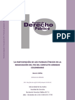 Dialnet LaParticipacionDeLosPueblosEtnicosEnLaNegociacionD 6371846 PDF