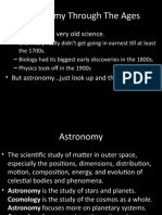 The History of Astronomy