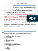 MATLAB Overview and Applications