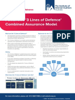 Factsheet: 3 Lines of Defence' Combined Assurance Model: Connect Support Advance