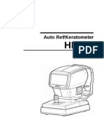 Auto Ref/Keratometer: User Manual