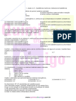 Bloco 1 Aulas 4 e 5 - Substâncias Químicas e Misturas de Substâncias