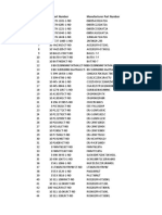 Customer Reference Quantity Part Number Manufacturer Part Number