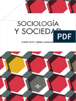 Pico Josep Y Sanchis Enric - Sociologia Y Sociedad