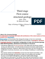 Third Stage First Course Structural Geology