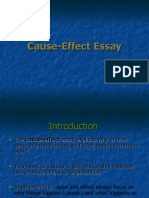 Cause and Effect Essay