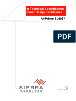 AirPrime SL6087 Product Technical Specification and Customer Design Guidelines Rev13 0