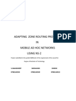 Adapting Zone Routing Protocol IN Mobile Ad Hoc Networks Using Ns-2