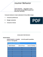 Theory of Consumer Behavior