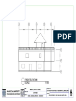 A B C D E: Front Elevation Scale 1:150