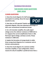 Previous Year Board Exam Questions (2007-2016) : Semiconductor Devices