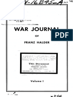 War Journal of Franz Halder VOL I Part 1