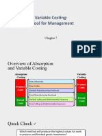 Variable Costing: A Tool For Management