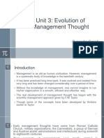 Unit 3 Evolution of Management Thought