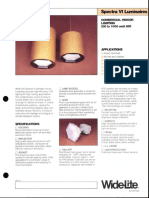 Wide-Lite Spectra VI Commercial Indoor Bulletin 1989