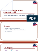 OSPF - Single Area - Serial Link: Khawar Butt Ccie # 12353 (R/S, Security, SP, DC, Voice, Storage & Ccde)