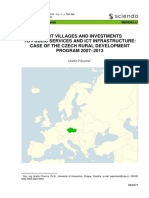 Smart Villages and Investments To Public Services and Ict Infrastructure: Case of The Czech Rural Development PROGRAM 2007 - 2013