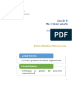 Sesion 5. Motivacion en El Trabajo PDF