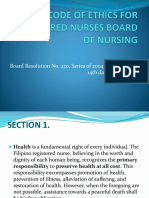 Code of Ethics For Registered Nurses Board of