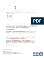 Texto - Identificación Categorías Gramaticales