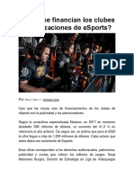 Como Se Financian Los ESports PDF